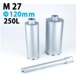 【在庫僅少品】KSダイヤモンドコアビット M27 1本物 ビット外径120mm 有効長250L　(dudc2168)